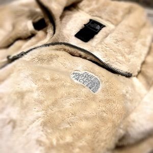 The North Face cozy cream zipper up